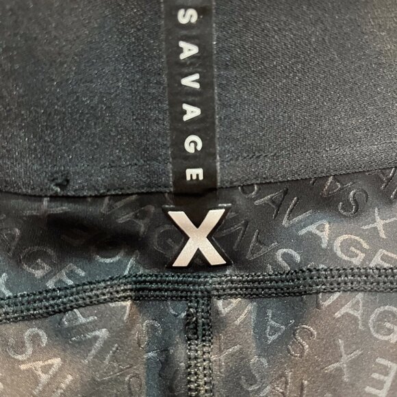 Savage X Fenty Black Logo High Waisted Leggings Size 3X - Picture 6 of 8